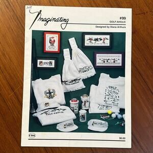 Golf-Aholic Cross Stitch Pattern Book Imaginating